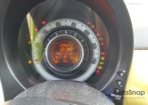 2012 Fiat 500 Pop z USA, uszkodzony, nr VIN 3C3CFFAR5CT277329